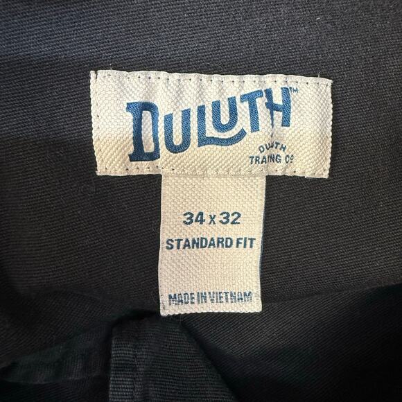Duluth Trading Co. Jeans Men's 34x32 Black Flex Firehose Straight Leg Work EUC - Picture 6 of 15